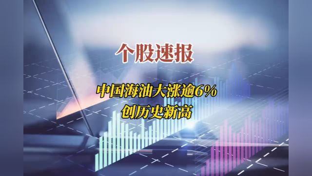 中国海油大涨逾6% 创历史新高