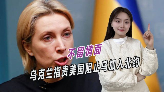 对美国表达不满,乌克兰不留情面,指责美国阻止乌克兰加入北约