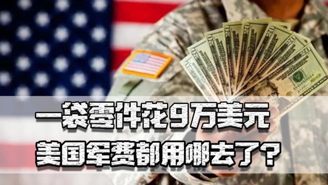 一袋零件9万美元,美国军费都花哪了?难怪国债越来越高积重难返