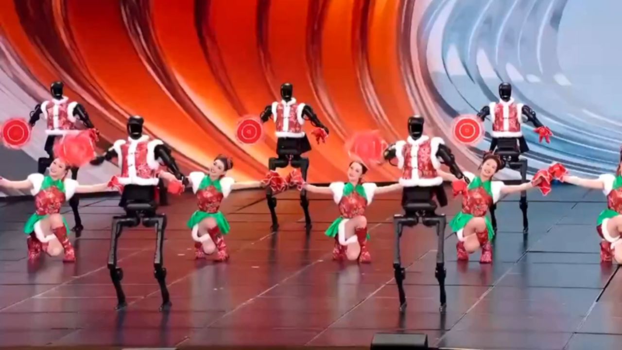 机器人也疯狂！杭州宇树科技《秧BOT》舞动未来，科技让艺术更生动_高清1080P在线观看平台_腾讯视频
