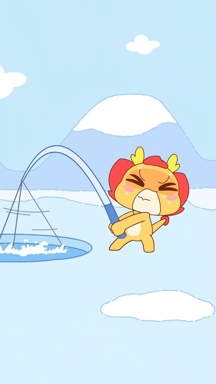 小伴龙钓鱼竟然被鱼胖揍了一顿,这是咋回事.