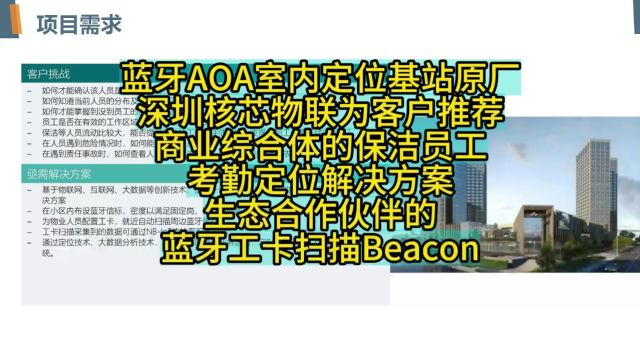 20240119蓝牙AOA室内定位基站原厂深圳核芯物联为客户推荐商业综合体的保洁员工考勤定位