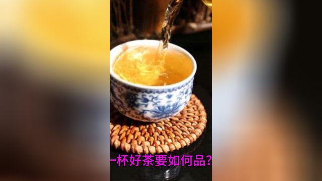 一杯好茶要如何品?一般来说,品包括了对干茶、冲泡用的茶具、茶汤、茶香、叶底的品赏,以及对品茶所营造出来的意境的感受. #茶