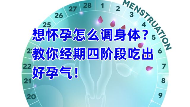 想怀孕怎么调身体?教你经期四阶段吃出好孕气!