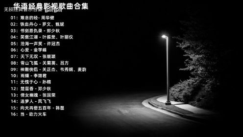华语经典影视歌曲合集，每首都是几代人的回忆，前奏一响我的青春回来啦！