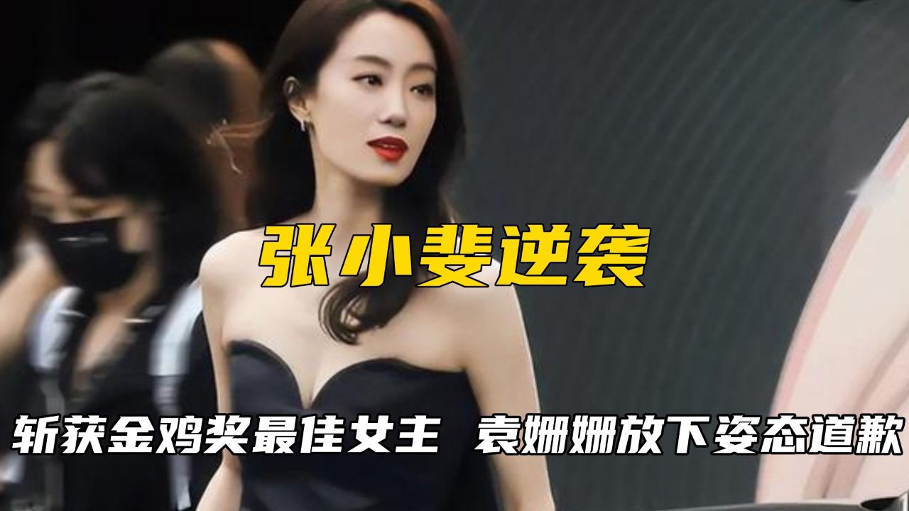 内娱真正的爽文大女主张小斐,斩获金鸡奖,袁姗姗放下姿态道歉#创作发