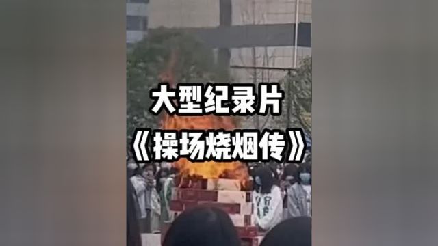 大型纪录片 《学校操场烧烟传奇》持续为您播出! 麦克阿瑟 大型纪录片 校园烧烟