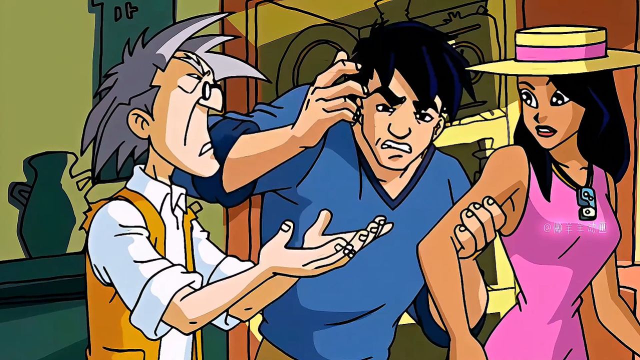 成龙历险记:潘库宝盒就此现身,龙小组正式成立,老爹跟恶魔的大战一触