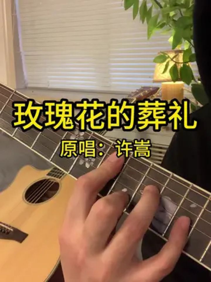 "玫瑰花葬了谁的青春"#玫瑰花的葬礼 #吉他弹唱 #吉他教学 #吉他