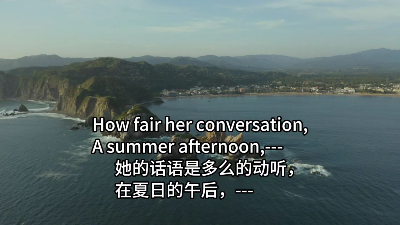 美国女诗人艾米莉·狄金森的作品 "nature, the gentlest mother"