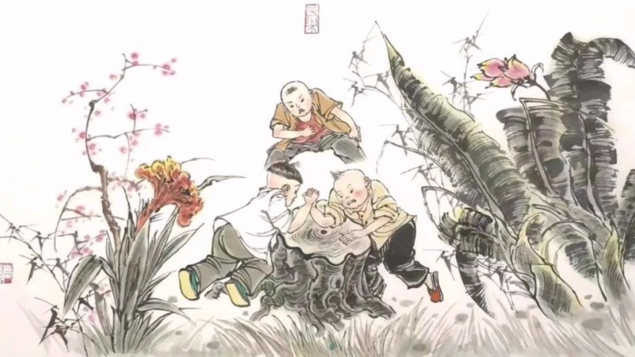 乡野童趣:曹留夫 老师 国画人物欣赏 曹留夫,1947年生,天津人,幼喜