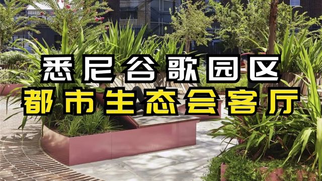 悉尼谷歌园区都市生态会客厅,圆形社交蝴蝶