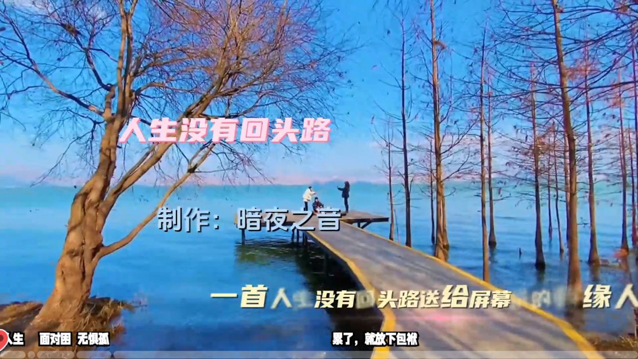 一首伤感歌曲:人生没有回头路,送给所有有缘人