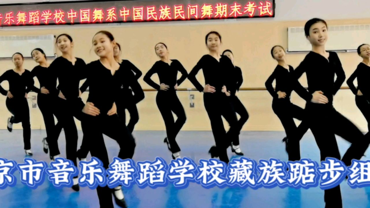 北京市音乐舞蹈学校藏族踮步组合,一群快乐的小鹿欢快舞动