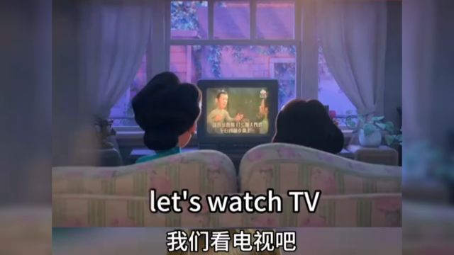 每日英语口语练习 Let's watch TV我们看电视吧