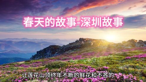 春天的故事-深圳故事系列！轻轻的我来啦！