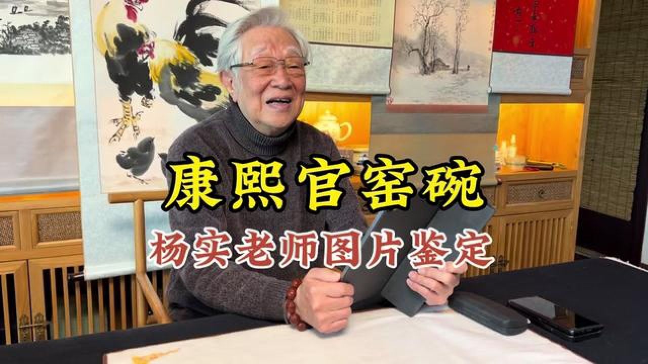 康熙官窑碗,藏友请瓷器鉴定专家,杨实老师鉴定#瓷器鉴定 #古玩 #收藏