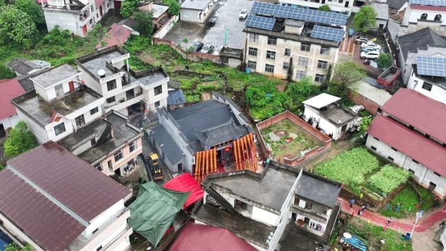 遂川县珠田镇达溪罗岭王氏庠学堂房祠竣工庆典