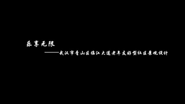 “乐享无限”武汉青山区临江大道老年友好型社区景观设计