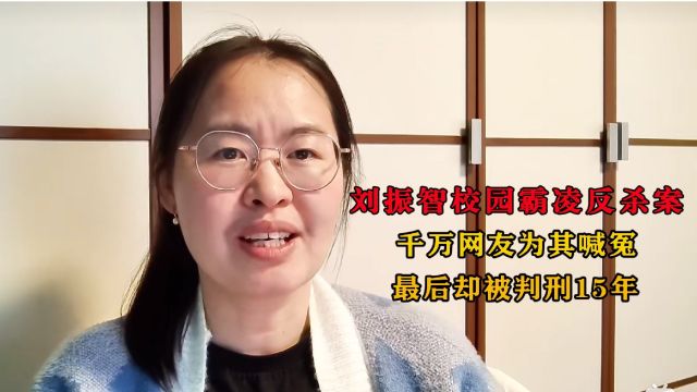 刘振智校园霸凌反杀案,千万网友为其喊冤,最后却被判刑15年