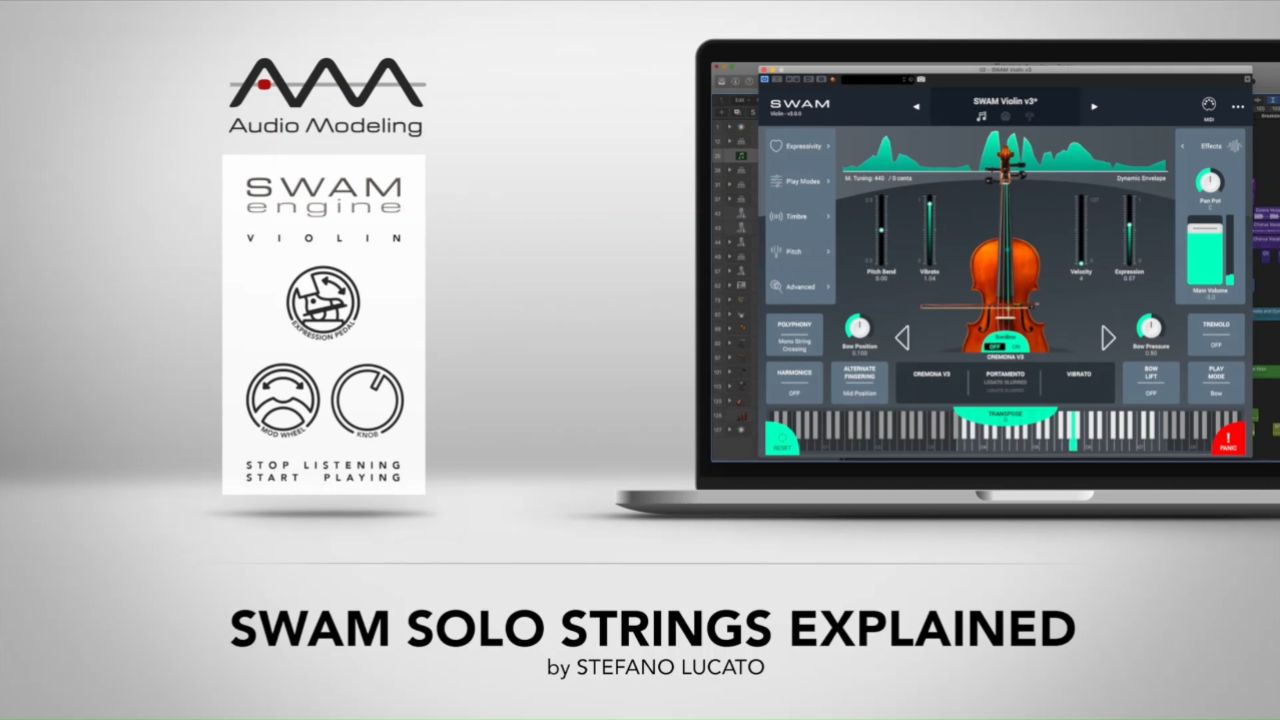 audio modeling swam violin/viola/cello/double bass v3 建模弦乐