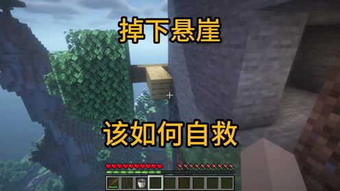 我的世界：不小心掉下悬崖该如何自救_高清1080P在线观看平台_腾讯视频