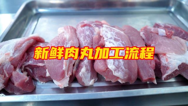 自动猪肉丸加工全套机器新鲜肉丸的制作加工流程