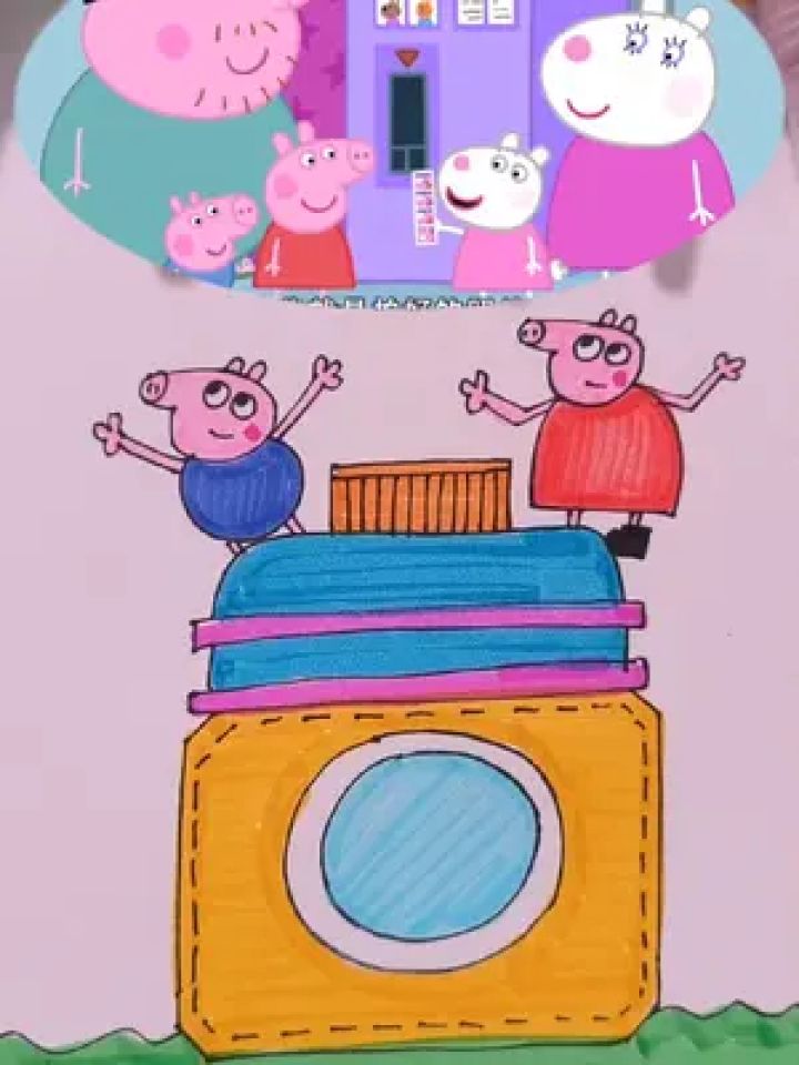 手绘 #填色 #儿童绘画 #儿童简笔画