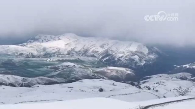 新疆五月飞雪,犹如水墨画卷!天山部分区域出现降雪