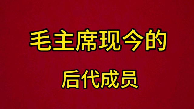 毛主席现金的后代成员