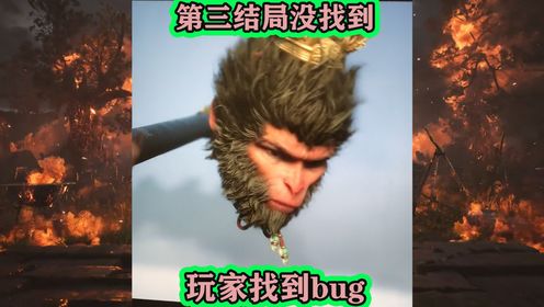 黑神话悟空第三结局没找到，玩家发现众多bug：大圣剩个猴头？