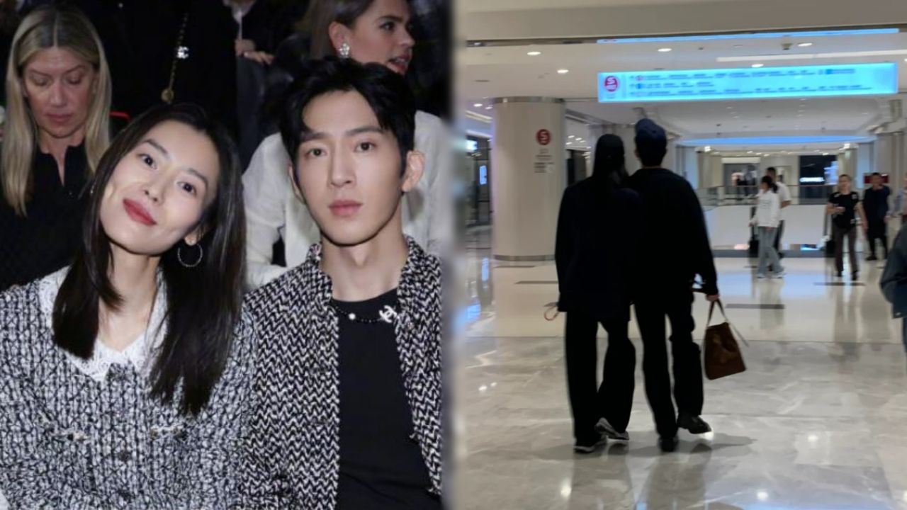 井柏然刘雯逛街被偶遇,大表姐靠男友身上,手挽手走路感情甜蜜