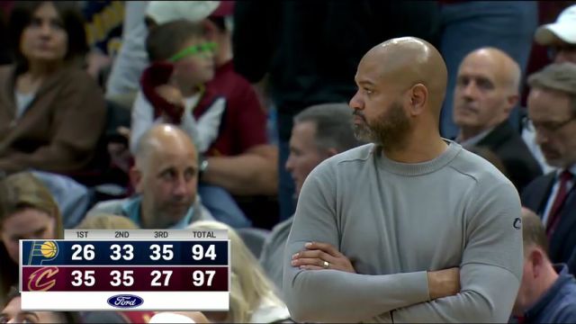 NBA常规赛：步行者vs骑士第4节中文解说回放