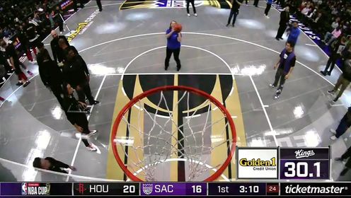 《NBA全场集锦》NBA杯小组赛：火箭vs国王第1节英文原声回放