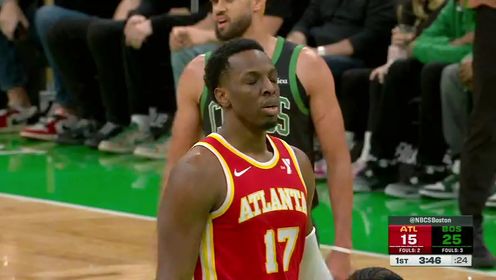 《波士顿凯尔特人》NBA常规赛：老鹰vs凯尔特人第1节英文原声回放