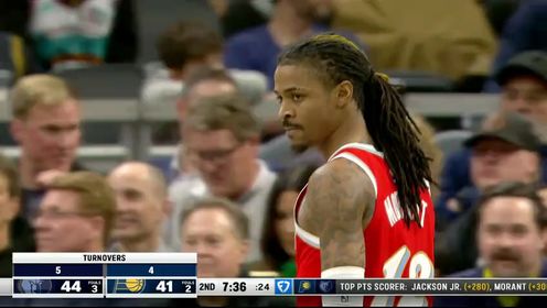 《NBA全场集锦》【回放】灰熊vs步行者第2节中文解说回放