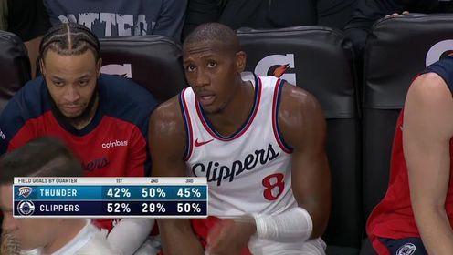 《洛杉矶快船》NBA常规赛：雷霆vs快船第3节英文原声回放