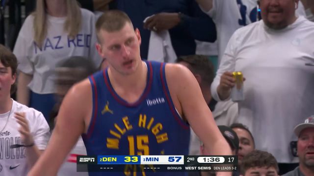 MVP的绝对实力！约基奇空切篮下接波普妙传上篮打成2+1