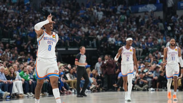 雷霆vs独行侠五佳球 杰伦-威廉姆斯logo shot压哨三分 莱夫利强硬隔扣霍姆格伦还有加罚
