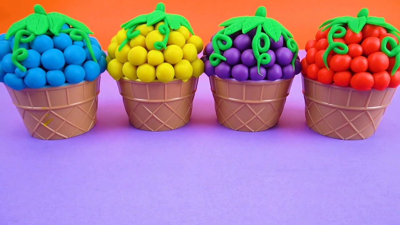 彩泥变成葡萄的样子_232_高光片段