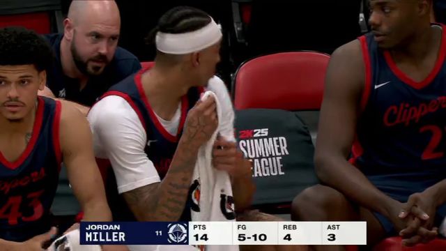NBA夏季联赛：快船vs爵士第3节中文解说回放