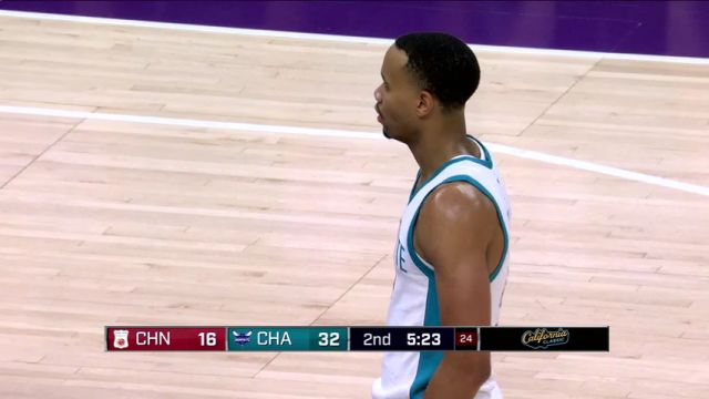 NBA夏季联赛：中国男篮vs黄蜂第2节中文解说回放