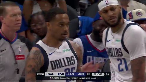《洛杉矶快船》【回放】NBA季后赛：独行侠vs快船第2节中文解说回放