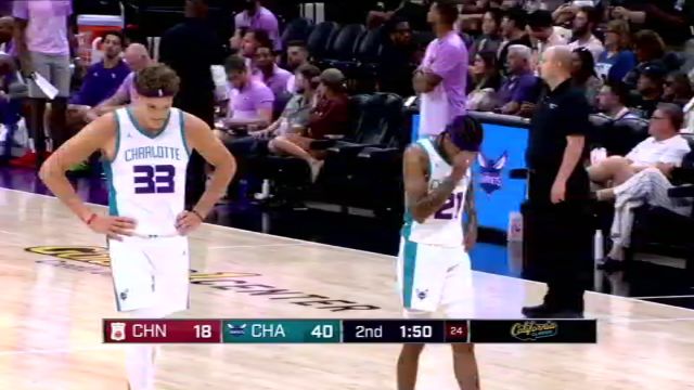 NBA夏季联赛：中国男篮vs黄蜂英文原声全场回放