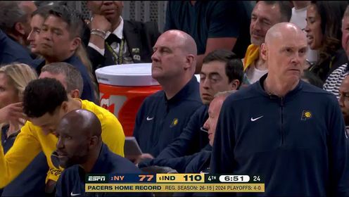 《NBA全场集锦》尼克斯vs步行者第4节中文解说回放