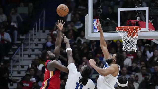 森林狼107-121鹈鹕 唐斯17+12不敌三巨头爆砍79分