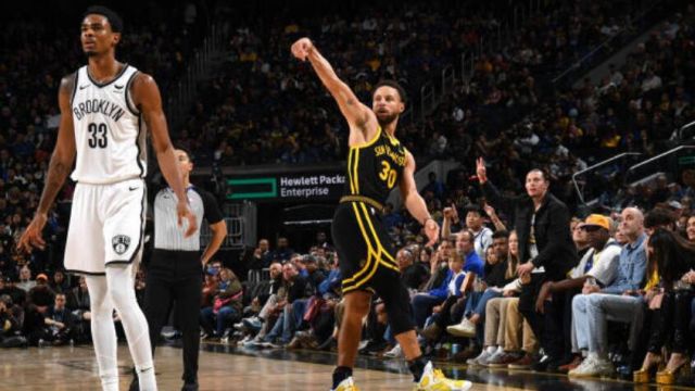 篮网120-124勇士 库里37分末节百分百命中率拒绝逆转