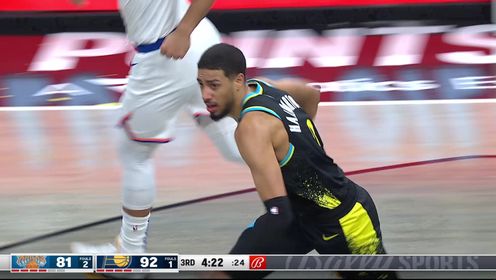 《TOP时刻》31日NBA最佳镜头 哈利伯顿冲入禁区逆天拉杆惊艳全场