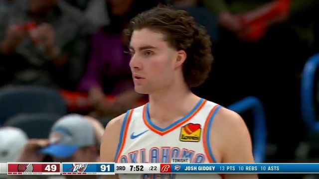 NBA常规赛：开拓者vs雷霆第3节中文解说回放