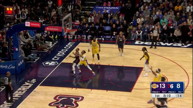 王牌对王牌 老詹和恩比德外线对飚下起三分雨